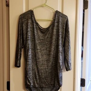 Black and sliver top